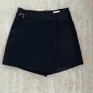Princess Polly black striped skort